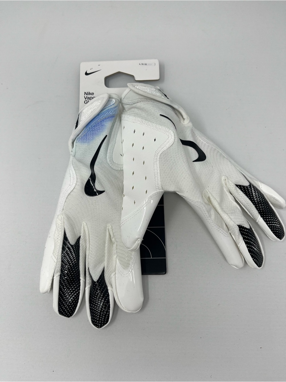 Nike‎ Adult Vapor Jet Football Gloves White/Black Size Large